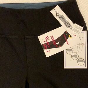 Women with Control black prime stretch denim jeans.  size L Tall (QVC sizing)